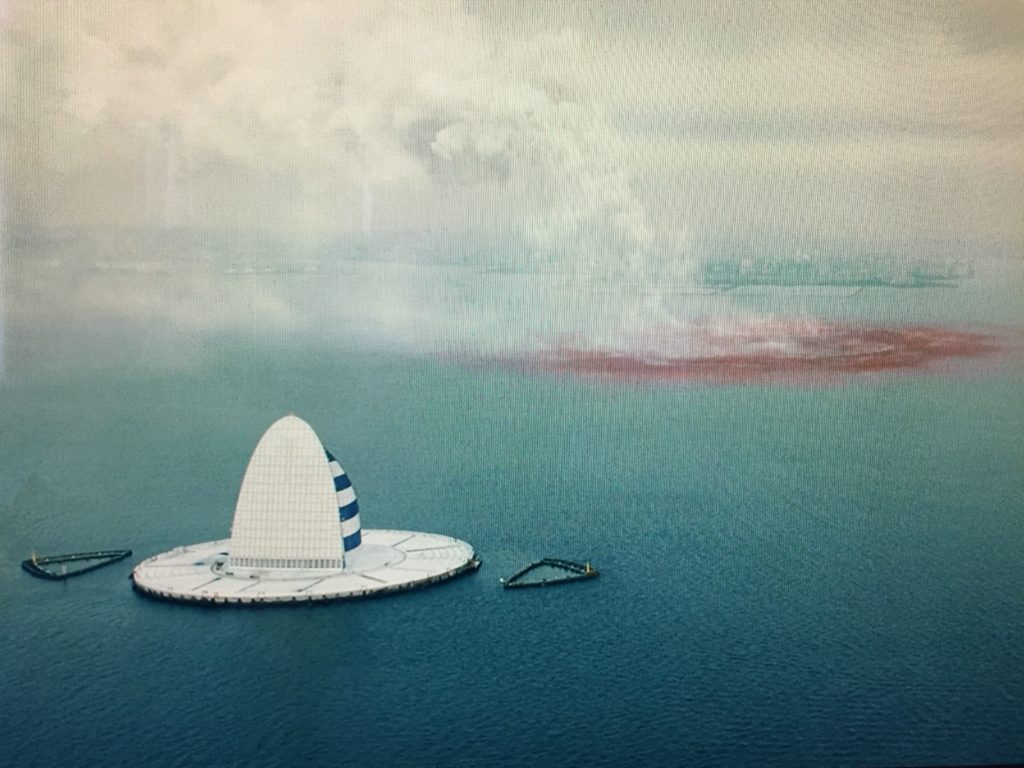 シン・ゴジラ爆地巡礼！ゴジラ出現ポイント、東京湾アクアライン「風の塔」